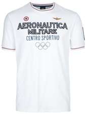AERONAUTICA MILITARE   logo print T shirt