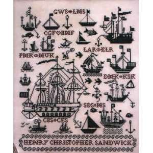    Sailing Ships Sampler (cross stitch) Arts, Crafts & Sewing