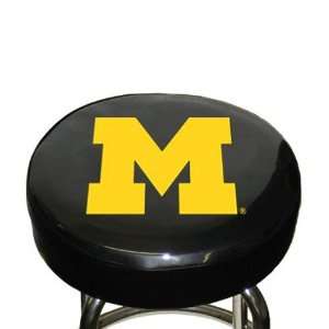 Michigan Wolverines Black Team Logo Bar Stool Cover  