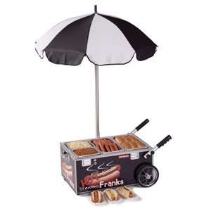 Nemco 6550 SF Black Mini Hot Dog Cart   120V 