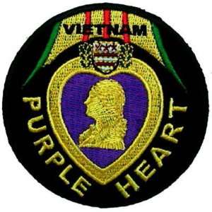  VIETNAM PURPLE HEART VET Embroidered Biker Vest Patch 
