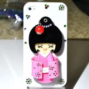 3d Kimono Doll Hard Cover with Mirror for Iphone 4g/4s 