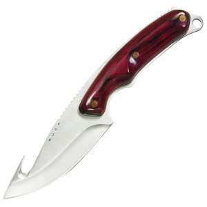Buck   Alpha Hunter, Fixed Blade, With Guthook, Rosewood:  