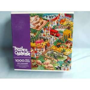  Puzzle Challenge 1000 Piece Jigsaw Puzzle Titled, Zoo 