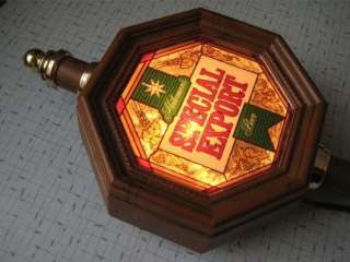 Great vintage wall hanging sconce illuminated Special Export Beer sign 