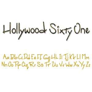  Sizzix Sizzlits Decorative Strip Alphabet Die   Hollywood 