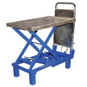 IHS SCTAB 400 Steel Foot Pump Scissor Lift Table with Painted Blue 