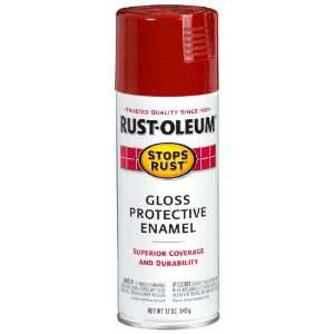  Rust Oleum 248568 Stops Rust, 12 oz. Spray, Gloss Cherry 