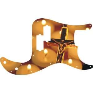  Candle Lit Crucifix Graphical P Bass Standard Pickguard 