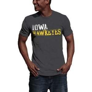  NCAA Iowa Hawkeyes Literality Vintage Heather Tee Shirt 