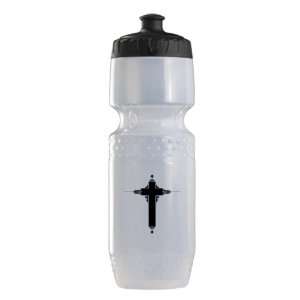  Trek Water Bottle Clear Blk Ornate Cross: Everything Else