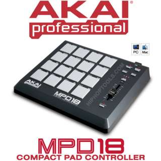 AKAI MPD18 MPD 18 USB MIDI Compact Pad Controller With Free Shipping 