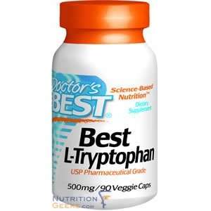  Doctors Best Best L Tryptophan 500mg, 90 Veggie Cap 