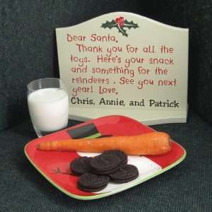  Dear Santa Personalized Table Sign Patio, Lawn & Garden