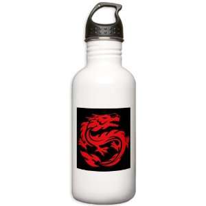    Stainless Water Bottle 1.0L Tribal Red Dragon: Everything Else