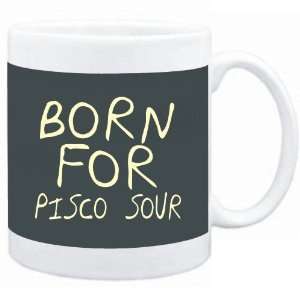  Mug Dark Silver  born for Pisco Sour  Drinks