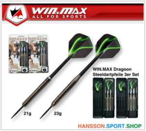 WIN.MAX Steel Dart Dartpfeile Tungsten Look   DRAGOON  
