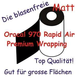 Auto Folie Rapid Air   Premium Wrapping Schwarz Matt  