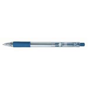  School Smart Retractable Grip Pens   Blue Medium Point, BX 