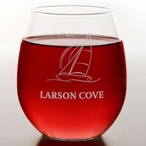  Sailing Stemless Red Wine Glass: Kitchen & Dining