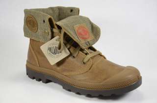 Palladium Baggy Wheat & Chocolate Leather Winter Ankle Boots for Men 
