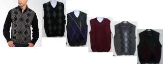 Claiborne Argyle Vest Reg & B&T mans sizes NEW  