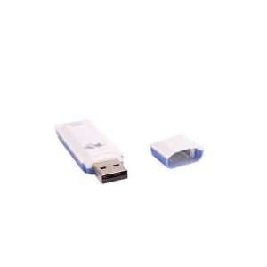    4GB Rectangle Shaped USB Flash Drive Blue & White: Electronics