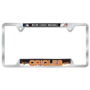  MLB Baltimore Orioles Metal License Plate Frame: Sports 