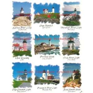  Maine Lighthouse Note Cards   Wholesale 50 Cards