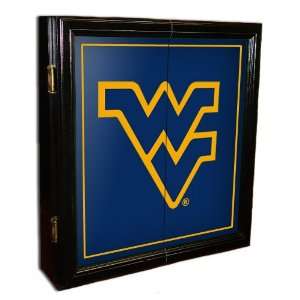 West Virginia WVU Mountaineers MVP Framed Dart Board Cabinet:  