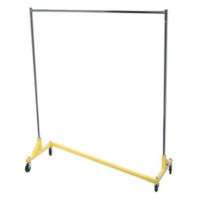 New Garment Clothes Rolling Z Rack Yellow 60LX70T  
