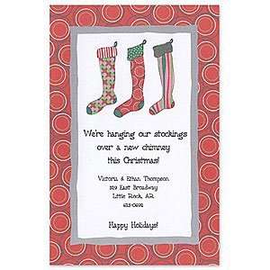  Merry Stockings Invitation Moving Party Invitations 