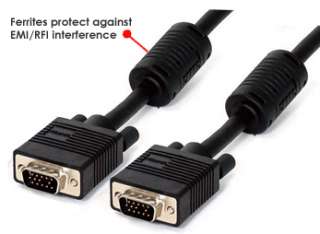 This cable also uses ferrite cores for maximumprotection from EMI 