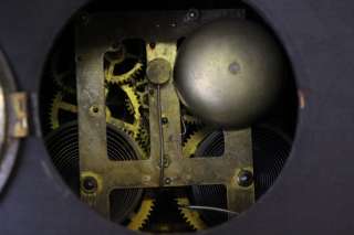 L632 ANTIQUE E. INGRAHAM 1880s NEWPORT MANTLE CLOCK  
