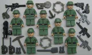 LEGO INDIANA JONES ARMY SOLDIERS MINIFIGS LOT adventurers figures WWII 