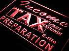j694 r Income Tax Preparation Office NR Neon Light Sign