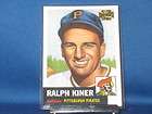 Ralph Kiner 2001 Topps Archives #243 1953 #191 Pittsburgh Pirates