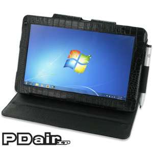 Black Croco Leather BX2 Case for HP Slate 500 Tablet PC  