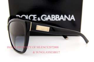 Brand New Dolce & Gabbana Sunglasses 4111 501/8G BLACK 100% Authentic 