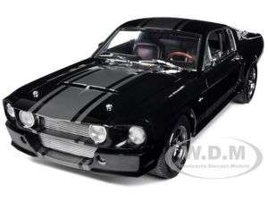 1967 SHELBY MUSTANG GT500 SUPER SNAKE BLACK W/SIL 1/18 SHELBY 