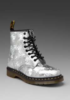 DR. MARTENS 1460 8 Eye Boot in Silver  
