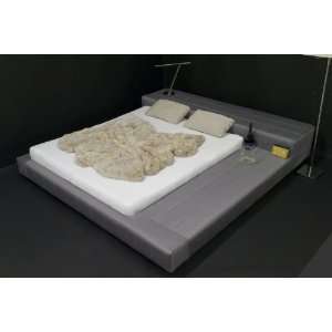 Design Bett Doppelbett Futon Textil Polsterbett Ehebett Stoff 180x200 