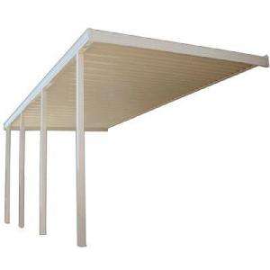 Classic 18 Ft. X 10 Ft. Aluminum Attached Solid Patio Cover 