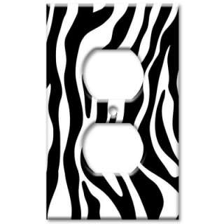 Art Plates Zebra Print   Outlet Cover O 50 at The Home Depot