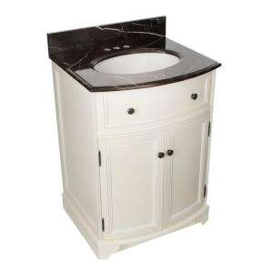 Foremost Arcadia 25 1/4 in. Vanity in Frost White with Vanity Top in 