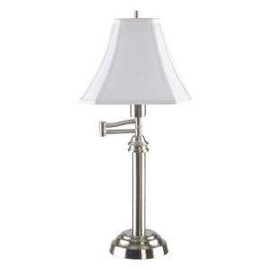 Hampton Bay 26.5 In. Swing Arm Table Lamp T6409BSB at The Home Depot 