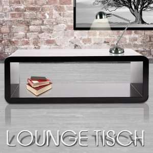 Lounge Tisch Couchtisch Retro Design Wohnzimmer schwarz  