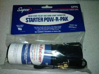 Supco POW R PAK SS Relay And Hard Start Capacitor SPP6  