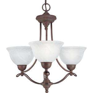   Collection Cobblestone 3 light Chandelier P4067 33 at The Home Depot