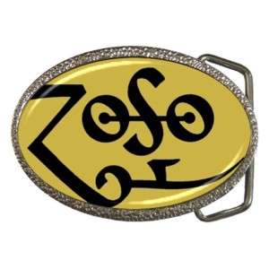 ZOSO Led Zeppelin Jimmy Page Belt Buckle Great Gift  